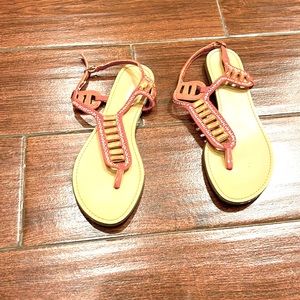 Dollhouse Sandals size 7 orange